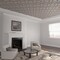Ekena Millwork 33W x 33H x 38T Small Laird Decorative Fretwork Wood Ceiling Panels, Hickory CELW33X33X0375LRDHI - alternate 1